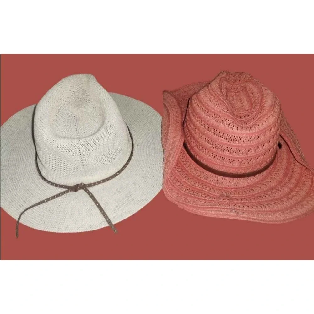 Vince‎ Comuto Western Chic Cowgirl Style Hats Women's Adjustable Straps One Size